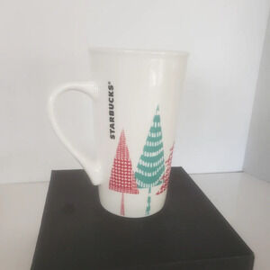 Starbucks  18 oz Tall Christmas Holiday Coffee Mug.